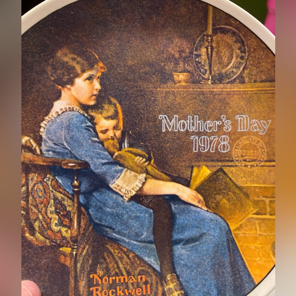 EUC Norman Rockwell 1978 Mother’s Day Plate #6,227B by Knowles